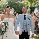 Confetti shot captured George and dragon hotel Melford