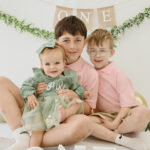 Sibling photos for a first birthday photography session